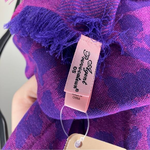 NWT Agent Provocateur RARE Leo Scarf Leopard Cheetah Pink Purple - Picture 8 of 8